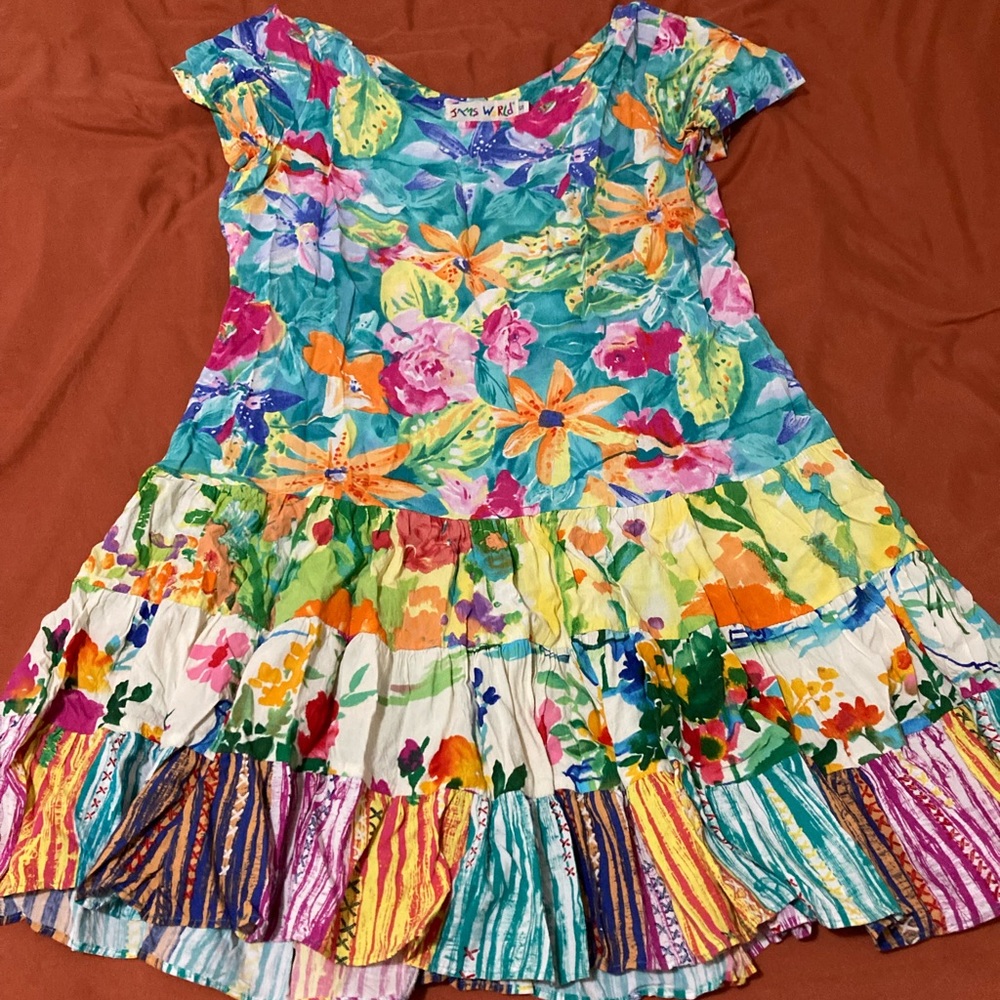 Jams World Colorful Mini Shift Dress